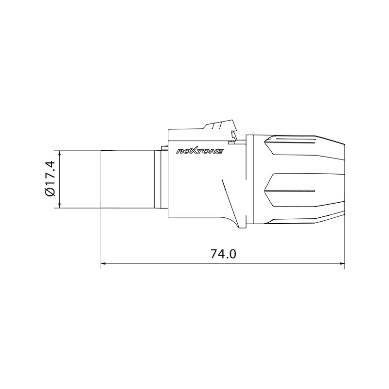 Роз'єм Roxtone RAC3FCO тип powerCON