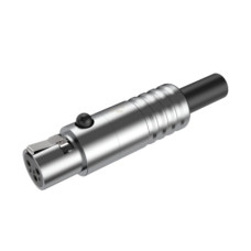 Роз'єм міні XLR Roxtone RMX3F-C female (мама)