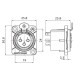Роз'єм Roxtone RX3FD-NT XLR панельний female (мама)