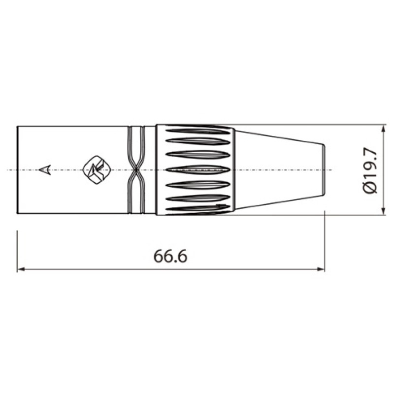 Роз'єм Roxtone RX3MP-NT XLR male (тато)