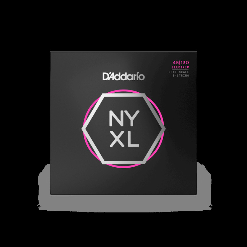 D’ADDARIO NYXL45130 NYXL BASS REGULAR LIGHT 5-STRING (45-130) Струны для бас-гитары