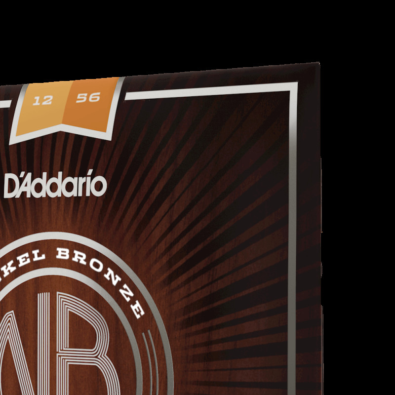 D‘ADDARIO NB1256 NICKEL BRONZE LIGHT TOP / MEDIUM BOTTOM (12-56) Струни для акустичної гітари