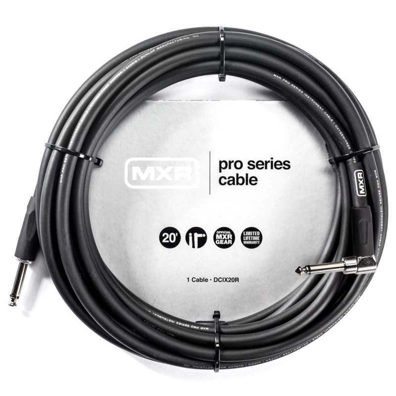 MXR Pro Series Instrument Cable Straight/Right (6m)