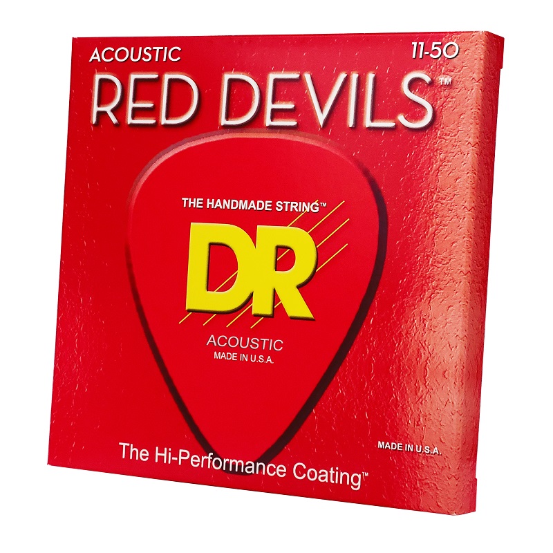 DR STRINGS RED DEVILS Acoustic - Custom Light (11-50) Струни для акустичної гітари