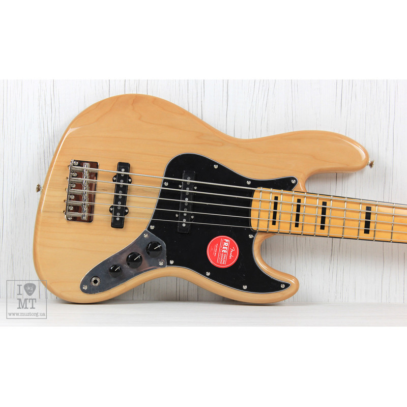 SQUIER by FENDER CLASSIC VIBE \'70s JAZZ BASS V MN NATURAL Бас-гітара