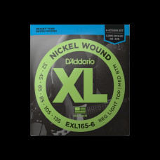 D‘ADDARIO EXL165-6 XL NICKEL WOUND BASS REG LIGHT TOP / MED BOTTOM 6-STRING (32-135) Струни для бас-гітари