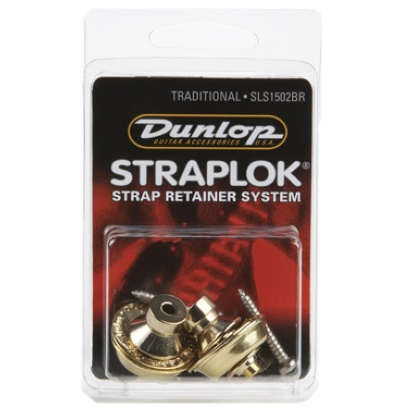 DUNLOP SLS1502BR STRAPLOK STRAP RETAINERS TRADITIONAL - BRASS