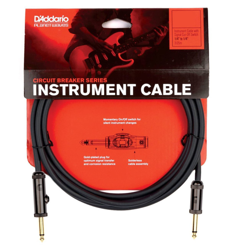 D'ADDARIO PW-AG-20 Curcuit Breaker Momentary Mute (6m)