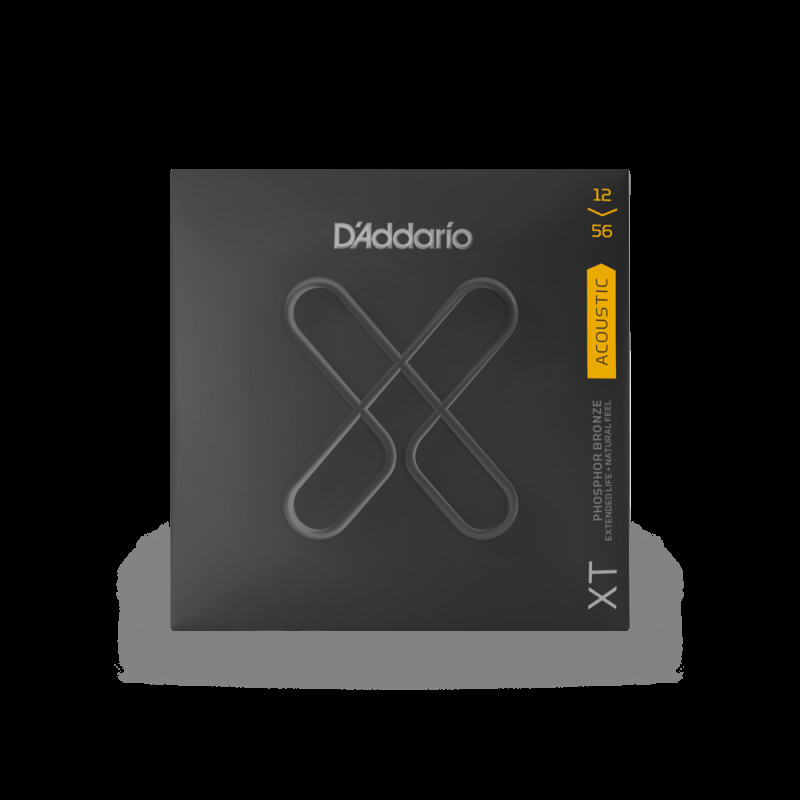 D‘ADDARIO XTAPB1256 XT PHOSPHOR BRONZE LIGHT TOP / MEDIUM BOTTOM (12-56) Струни для акустичної гітари