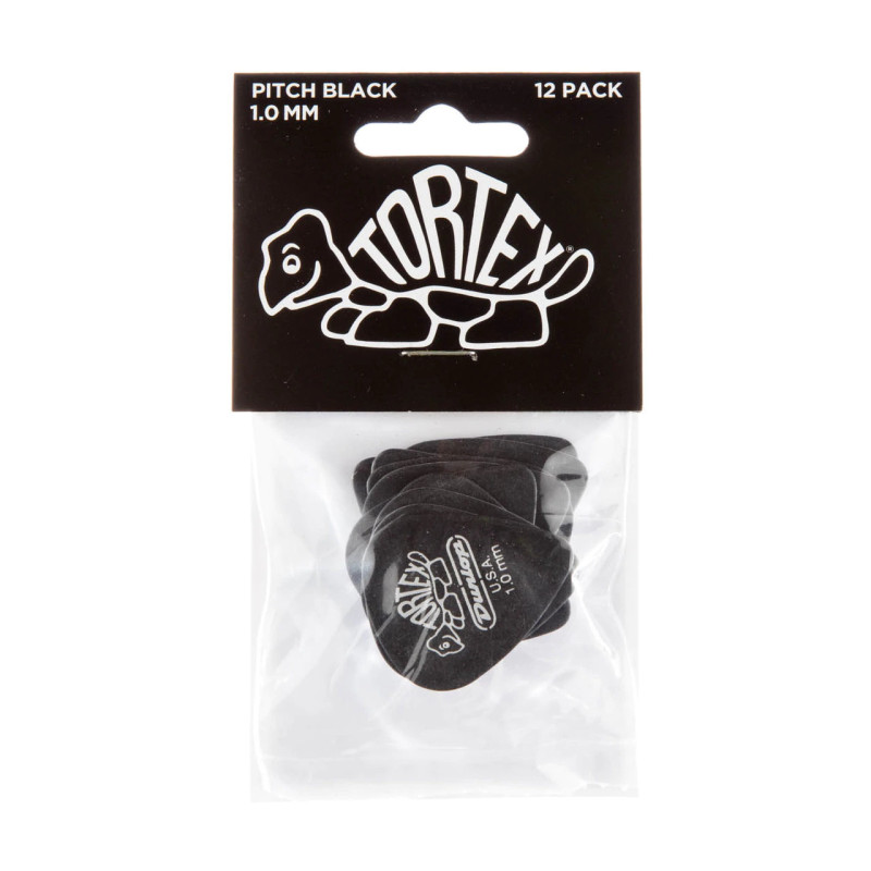 DUNLOP TORTEX PITCH BLACK STANDARD PICK 1.0MM Медіатори