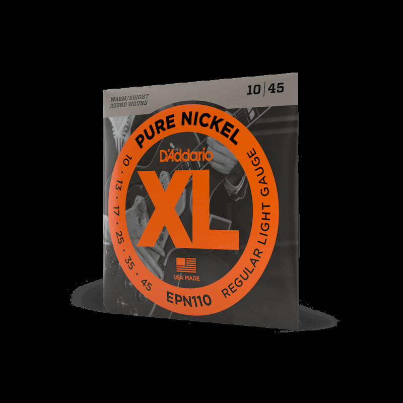 D’ADDARIO EPN110 XL PURE NICKEL REGULAR LIGHT (10-45) Струны для электрогитары