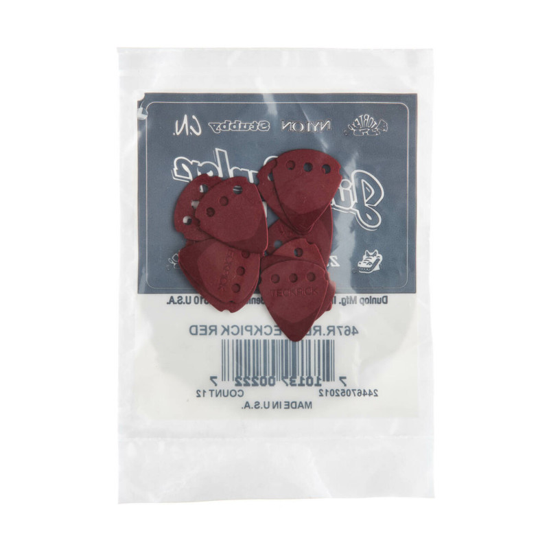 DUNLOP TECKPICK STANDARD RED ALUMINUM Медіатори