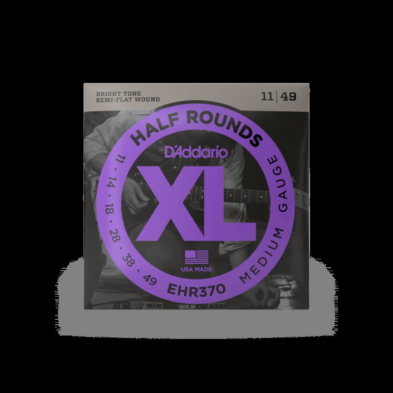 D‘ADDARIO EHR370 XL HALF ROUNDS MEDIUM (11-49) Струни для бас-гітари