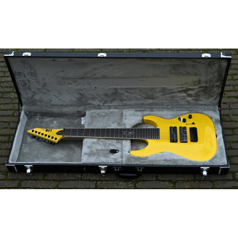 LTD SC-608 БАРИТОН Stephen Carpenter Signature (Жёлтая) Электрогитара