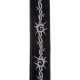 D`ADDARIO 50F04 NYLON WOVEN GUITAR STRAP (BARBED WIRE)
