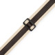 LEVY'S MC2CG-NAT-DBR Cotton Combo Guitar Strap – Natural Cotton with Dark Brown Leather Strip Ремінь для гітари