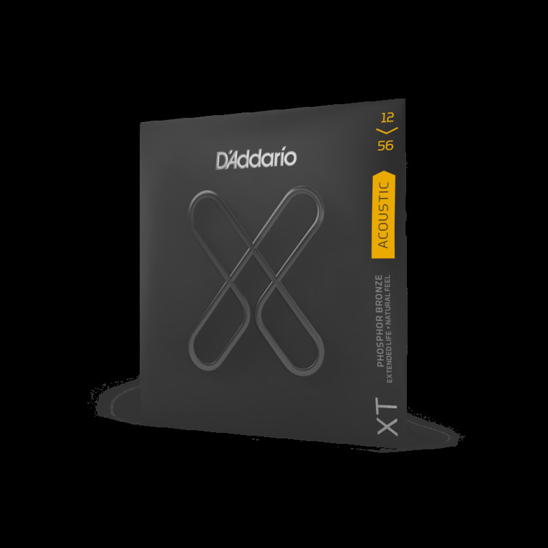 D‘ADDARIO XTAPB1256 XT PHOSPHOR BRONZE LIGHT TOP / MEDIUM BOTTOM (12-56) Струни для акустичної гітари
