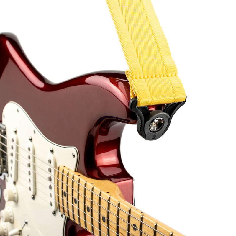 D`ADDARIO 50BAL07 AUTO LOCK GUITAR STRAP (MELLOW YELLOW)
