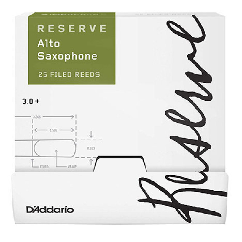 D`ADDARIO Reserve - Alto Sax #3.0+ - 25 Pack