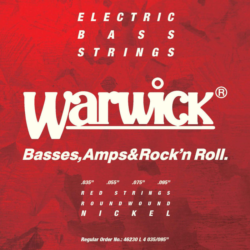 WARWICK 46230 RED Nickel Plated Light 4-String (35-95) Струни для бас-гітари