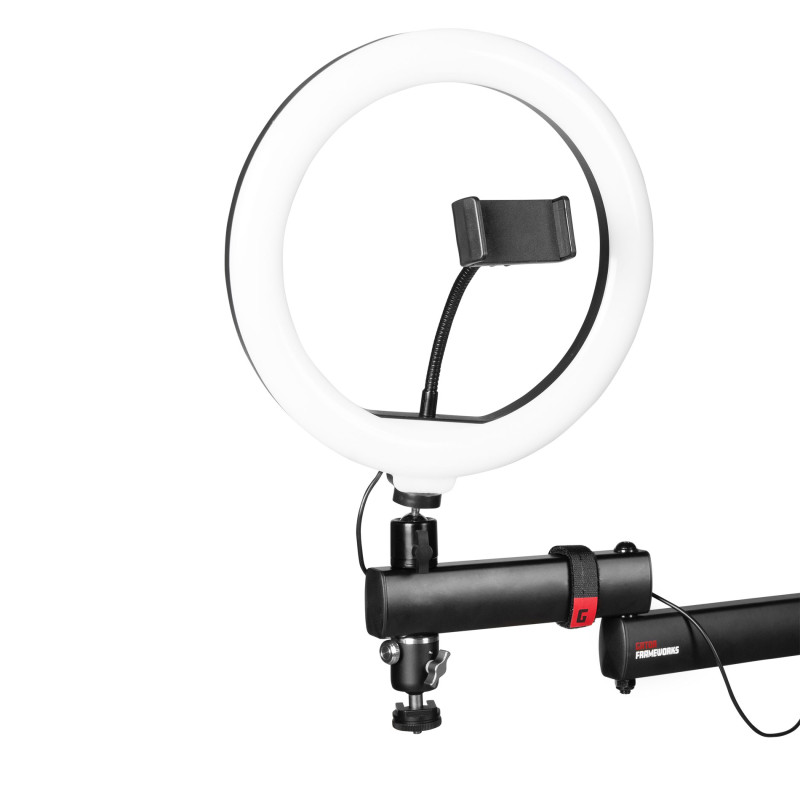 GATOR FRAMEWORKS GFW-ID-CREATORTREE ID Series All-In-One Content Creator Tree with Light, Mic & Camera Attachments