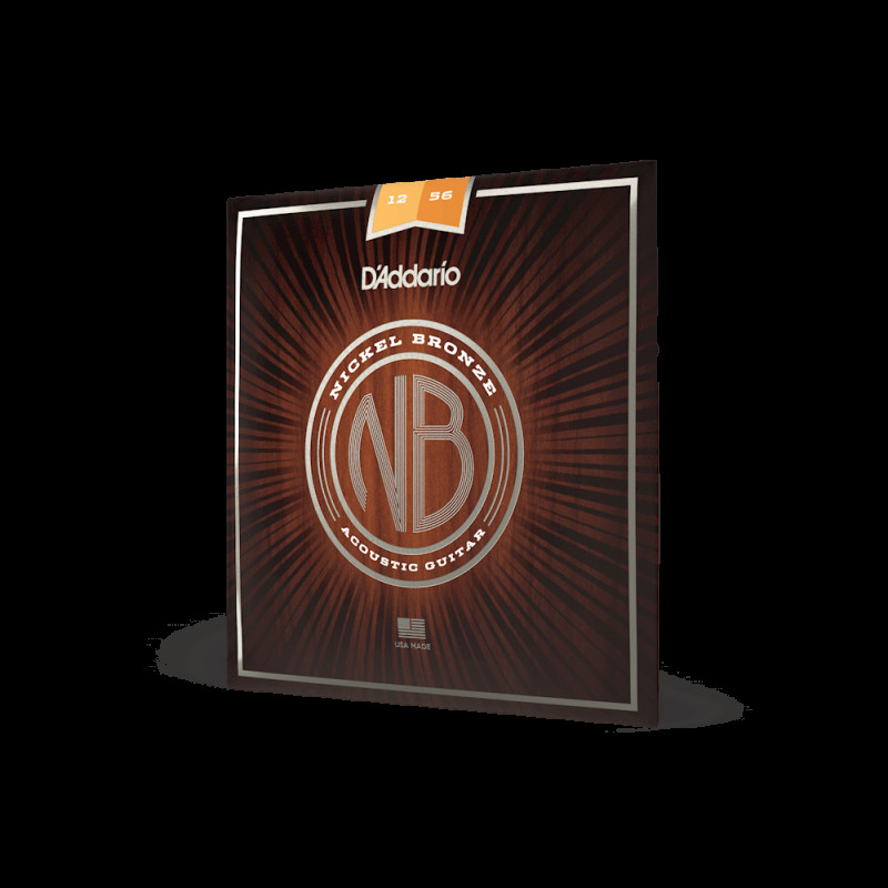 D‘ADDARIO NB1256 NICKEL BRONZE LIGHT TOP / MEDIUM BOTTOM (12-56) Струни для акустичної гітари