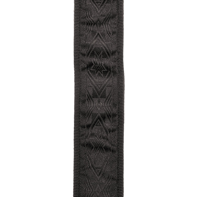 D`ADDARIO PLANET LOCK GUITAR STRAP (BLACK SATIN)