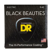 DR STRINGS BLACK BEAUTIES Electric - Light (9-42) Струни для електрогітари