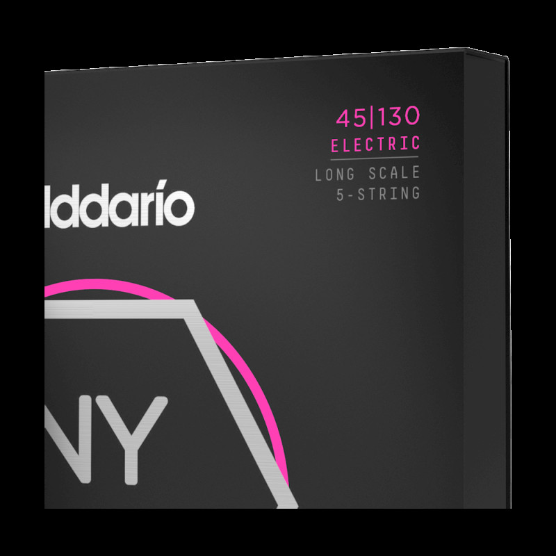 D’ADDARIO NYXL45130 NYXL BASS REGULAR LIGHT 5-STRING (45-130) Струны для бас-гитары