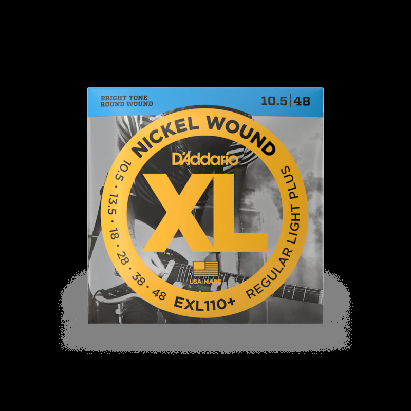 D’ADDARIO EXL110+ XL NICKEL WOUND REGULAR LIGHT PLUS (10.5-48) Струны для электрогитары