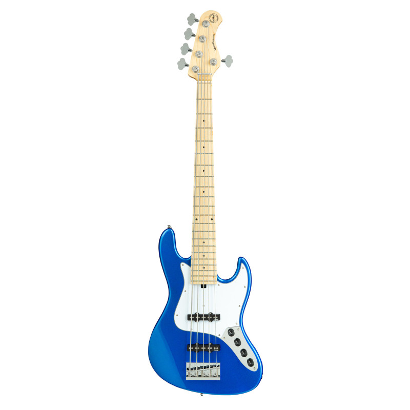 SADOWSKY MetroExpress 21-Fret Vintage J/J Bass, Maple, 5-String (Ocean Blue Metallic High Polish) Бас-гітара
