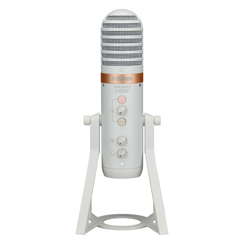 YAMAHA AG01 Live Streaming USB Microphone (White) Мікрофон