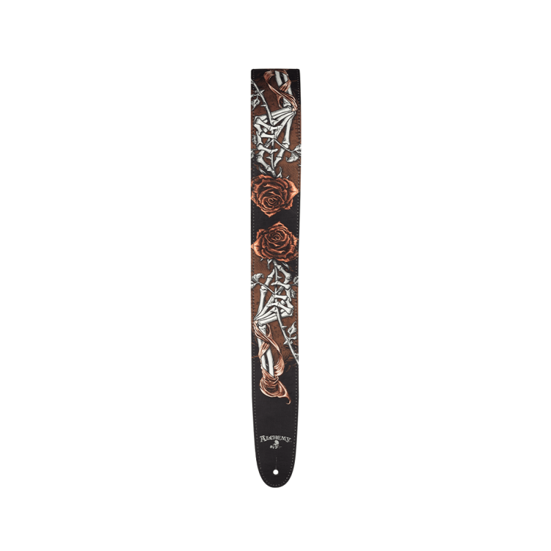D'ADDARIO 25LAL05 ALCHEMY LEATHER GUITAR STRAP - Cryptorosa