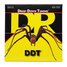 DR STRINGS DDT Drop Down Tuning Bass 5-String - Medium (45-130) Струни для бас-гітари