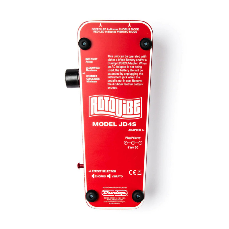DUNLOP ROTOVIBE CHORUS/VIBRATO Педаль ефектів
