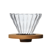 V60 WOOD GLASS Пуровер стеклянный