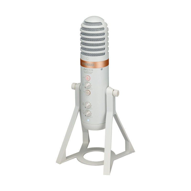 YAMAHA AG01 Live Streaming USB Microphone (White) Мікрофон