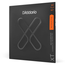 D'ADDARIO XTABR1047 XT 80/20 BRONZE EXTRA LIGHT (10-47) Струни для акустичної гітари