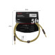 FENDER CABLE DELUXE SERIES 5' TWEED Кабель инструментальный