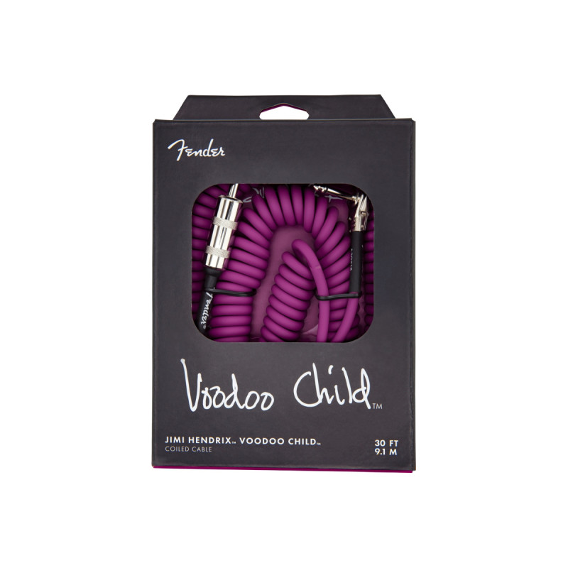 FENDER CABLES JIMI HENDRIX VOODOO CHILD 30' COIL PURPLE Кабель інструментальний