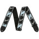 Ремень гитарный FENDER STRAP 2" MONOGRAMMED BLACK LIGHT GREY MEDIUM BLUE