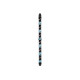 Ремень гитарный FENDER STRAP 2" MONOGRAMMED BLACK LIGHT GREY MEDIUM BLUE