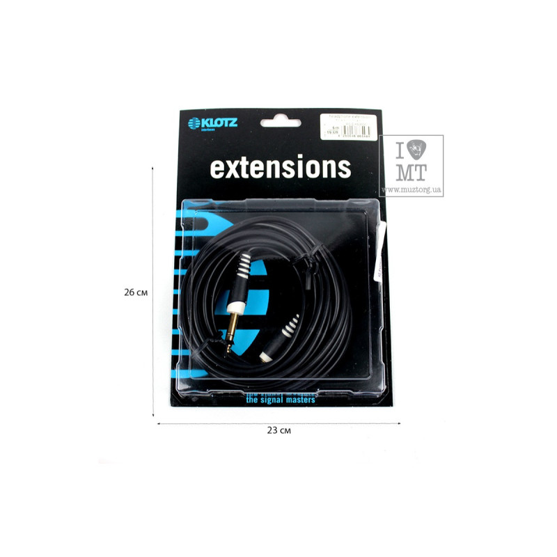 Кабель комутаційний KLOTZ AS-EX6 EXTENSION CABLE BLACK 6 M