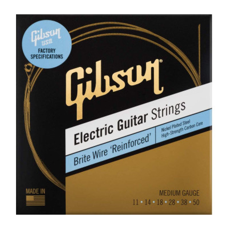 Струни для електрогітар GIBSON SEG-BWR11 BRITE WIRE REINFORCED 11-50 MEDIUM