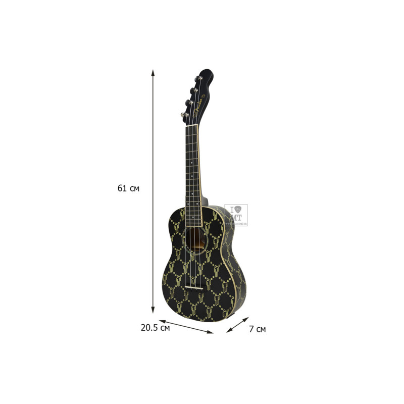 FENDER BILLIE EILISH UKULELE BLK WN Укулеле зі звукознімачом