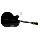 EPIPHONE J-200EC Studio BK Гітара електроакустична