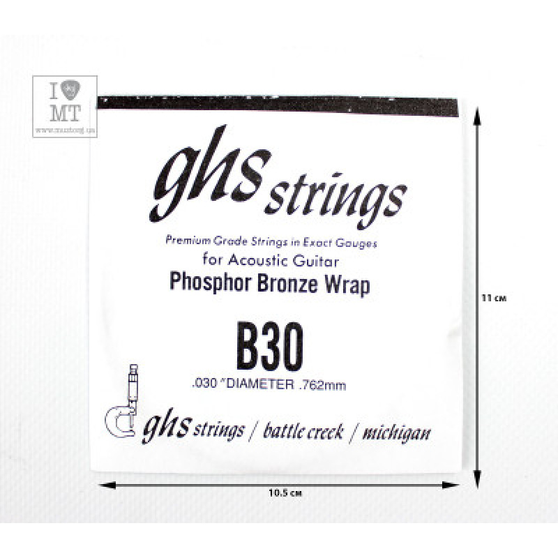 Струна для акустичної гітари GHS STRINGS B30