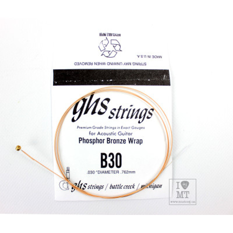 Струна для акустичної гітари GHS STRINGS B30