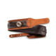 TAYLOR GUITARS STRAP GRAND PACIFIC BROWN LEATHER NICKEL CONCHO 3
