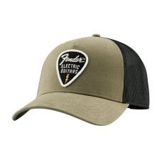 FENDER SNAP BACK PICK PATCH HAT OLIVE Кепка